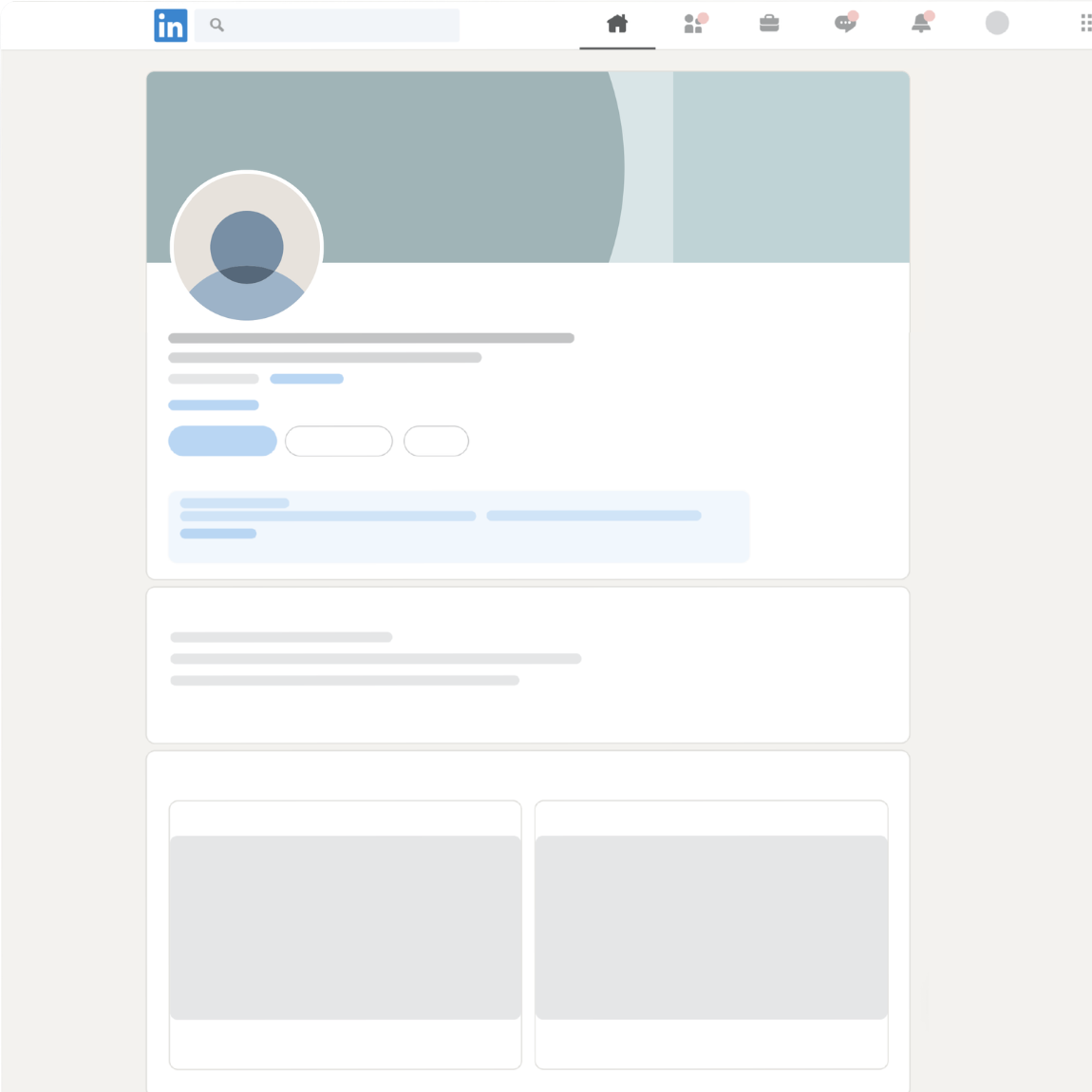LinkedIn profile branding before optimization