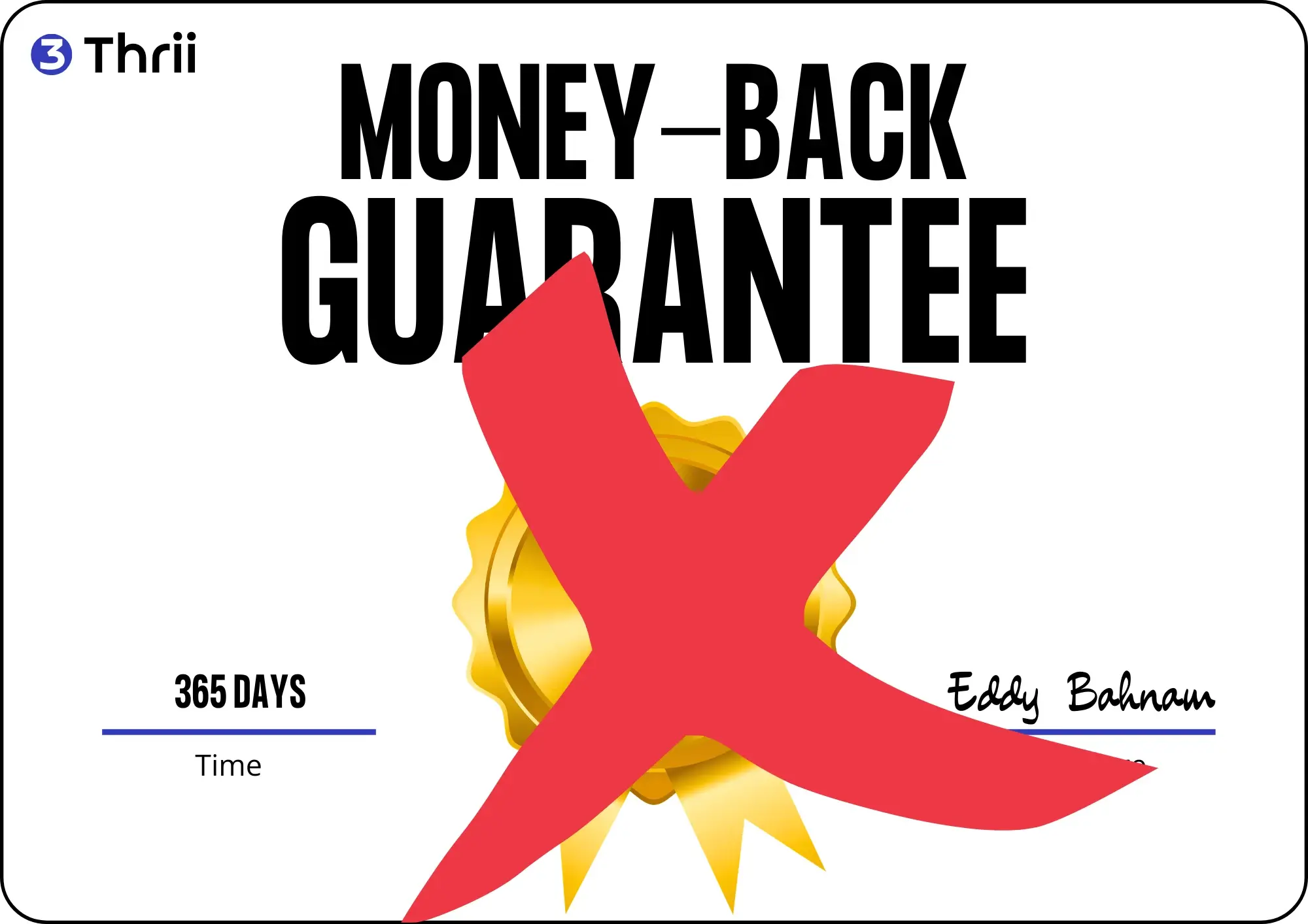 365-day money-back guarantee seal