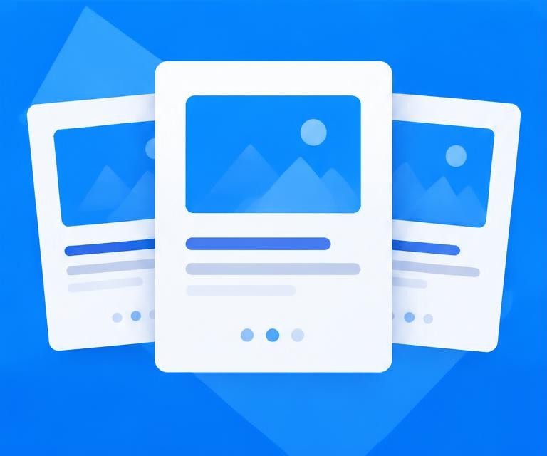 Illustrated set of three LinkedIn carousel slides